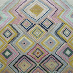 Hand Knotted Wool Silk Multicolor Designer Rug - Image 2