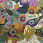 Hand Tufted Vibrant Floral Wool Rug - Image 5