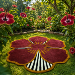 Hibiscus Bloom Hand Tufted Rug - Image 2