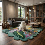 Hand Tufted Vibrant Floral Wool Rug