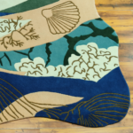 Hand Tufted New Zealand Wool Rug – Modern Blue Designer Carpet - Image 5