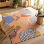 Modern Artistic Hand Tufted Wool Area Rug