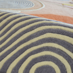 Modern Artistic Hand Tufted Wool Area Rug - Image 3
