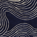 Irregular Black & Ivory Hand Tufted New Zealand Wool Rug - Image 3