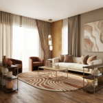 Modern Abstract Oval Hand Tufted Wool Rug