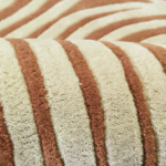 Modern Abstract Oval Hand Tufted Wool Rug - Image 4