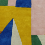 Hand Tufted Multicolor Geometric Wool Rug - Image 3