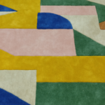 Hand Tufted Multicolor Geometric Wool Rug - Image 5
