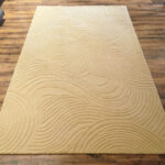 Hand Tufted Abstract Wave Wool Rug - Image 3