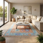 Dusty Peach Heritage Oushak Rug – Hand Knotted Wool