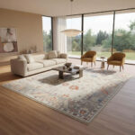 Grey Ivory Artisan Oushak Rug – Hand Knotted Wool