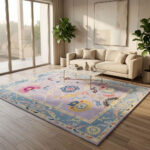 Lavender Bloom Heritage Oushak Rug