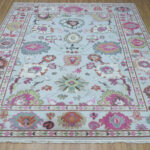 Rosewood Blossom Heritage Oushak Rug - Image 2