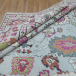Rosewood Blossom Heritage Oushak Rug - Image 3