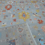 Grey Heritage Oushak Rug – Hand Knotted Wool - Image 2