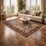 Rust Medallion Heritage Rug – Hand Knotted Wool