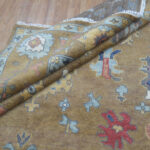 Antique Sand Oushak Handknotted Rug - Image 3