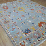 Grey Heritage Oushak Rug – Hand Knotted Wool - Image 3