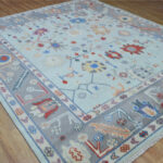 Grey Ivory Artisan Oushak Rug – Hand Knotted Wool - Image 4