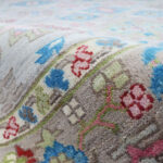 Azure Tribal Oushak Rug – Hand Knotted Wool - Image 3