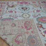 Rosewood Blossom Heritage Oushak Rug - Image 4