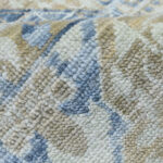 Blue Ivory Tribal Medallion Wool Rug - Image 5