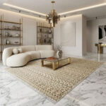 Hand Knotted Mamluk Wool Rug, Traditional Egyptian Geometric Medallion Carpet