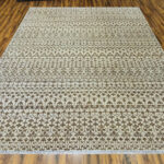 Hand Knotted Mamluk Wool Rug, Traditional Egyptian Geometric Medallion Carpet - Image 3