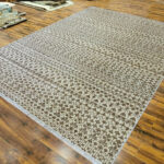 Hand Knotted Mamluk Wool Rug, Traditional Egyptian Geometric Medallion Carpet - Image 4