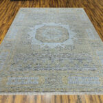 Mamluk Heritage Handknotted Wool Rug – Sage & Ivory - Image 2