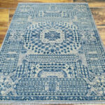 Mamluk Heritage Blue Handknotted Wool Rug - Image 2