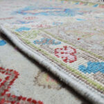 Azure Tribal Oushak Rug – Hand Knotted Wool - Image 5