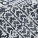Mamluk Geometric Handknotted Wool Rug -Grey & Ivory - Image 4