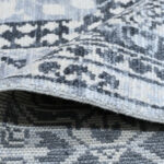 Mamluk Geometric Handknotted Wool Rug -Grey & Ivory - Image 5