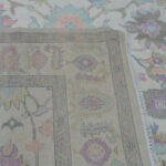 Pastel Heritage Bloom Handmade Oushak Rug - Image 6