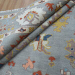 Grey Heritage Oushak Rug – Hand Knotted Wool - Image 5