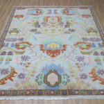 Handwoven Oushak Wool Carpet - Image 4