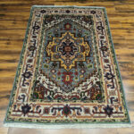 Forest Medallion Tribal Rug – Hand Knotted Wool - Image 2