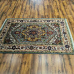 Forest Medallion Tribal Rug – Hand Knotted Wool - Image 3