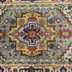 Forest Medallion Tribal Rug – Hand Knotted Wool - Image 4