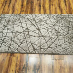 Brown Shattered Stone Abstract Rug – Hand Knotted Wool & Viscose - Image 5